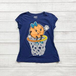 Justice Glitter Basketball Graphic Shirt